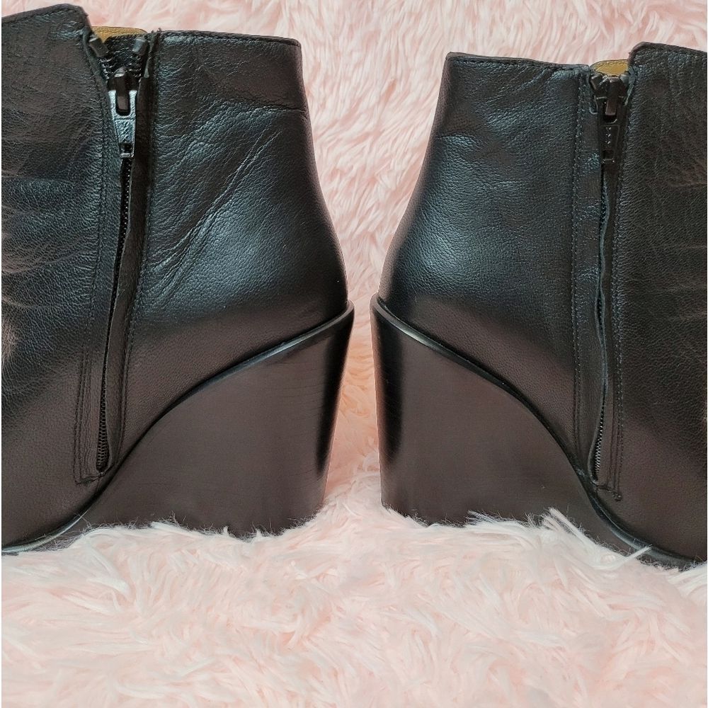 Host PICK 🎆 See by Chloe  Black Wedge Ankle Boots with Fringe - Picture 5 of 16